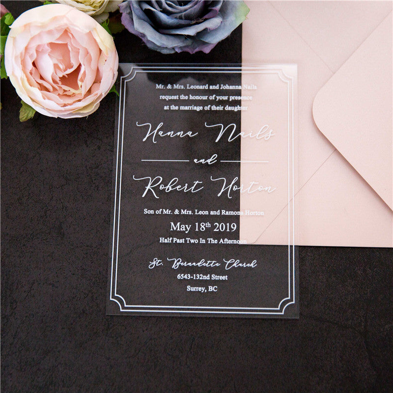 Savanaha Acrylic Invitation Suite