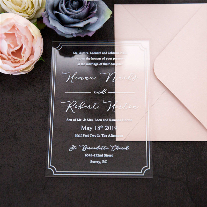 Savanaha Acrylic Invitation Suite