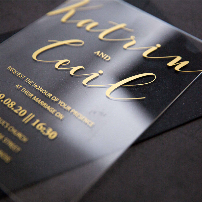Madison Modern Acrylic Invitation Suite