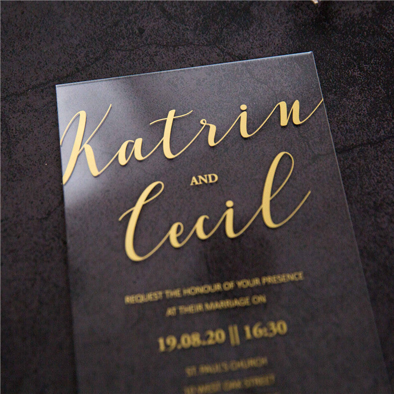 Madison Modern Acrylic Invitation Suite