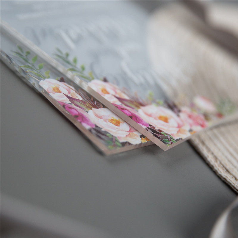 Bouquet Acrylic Invitation Suite