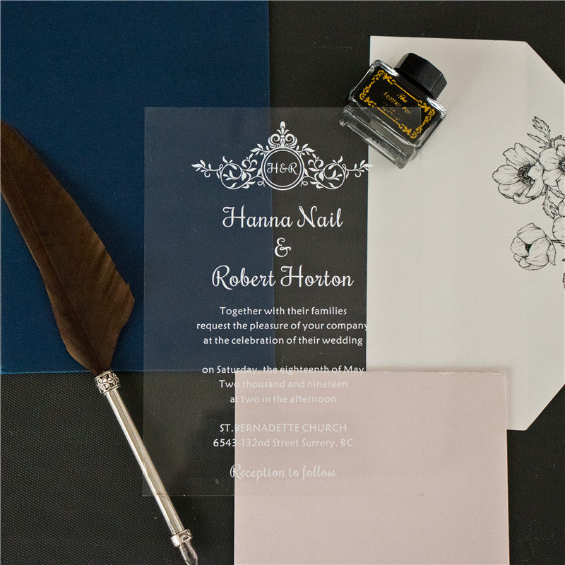 Vintage Acrylic Invitation Suite