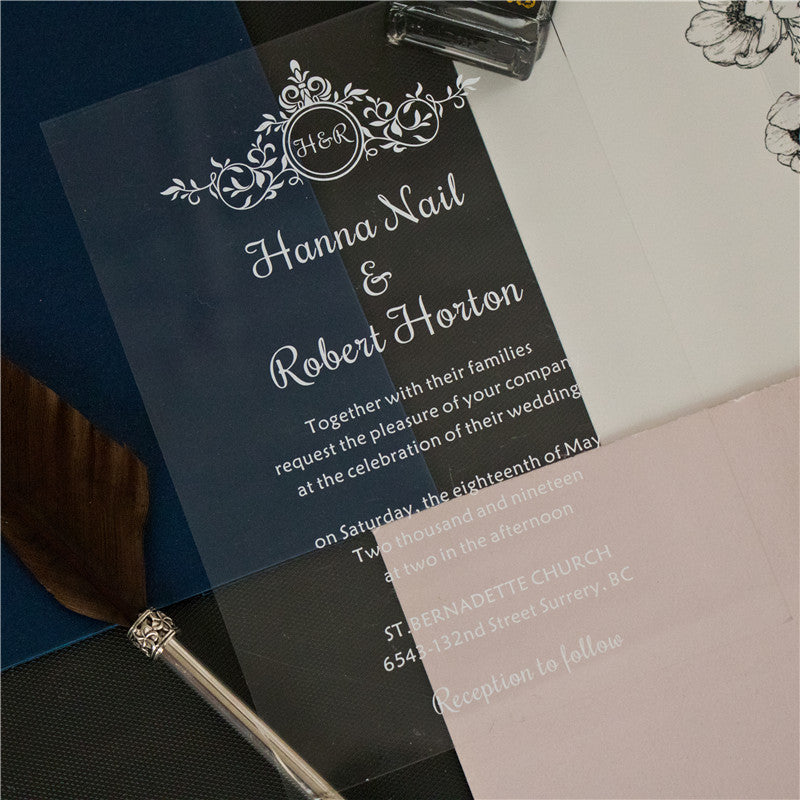 Vintage Acrylic Invitation Suite
