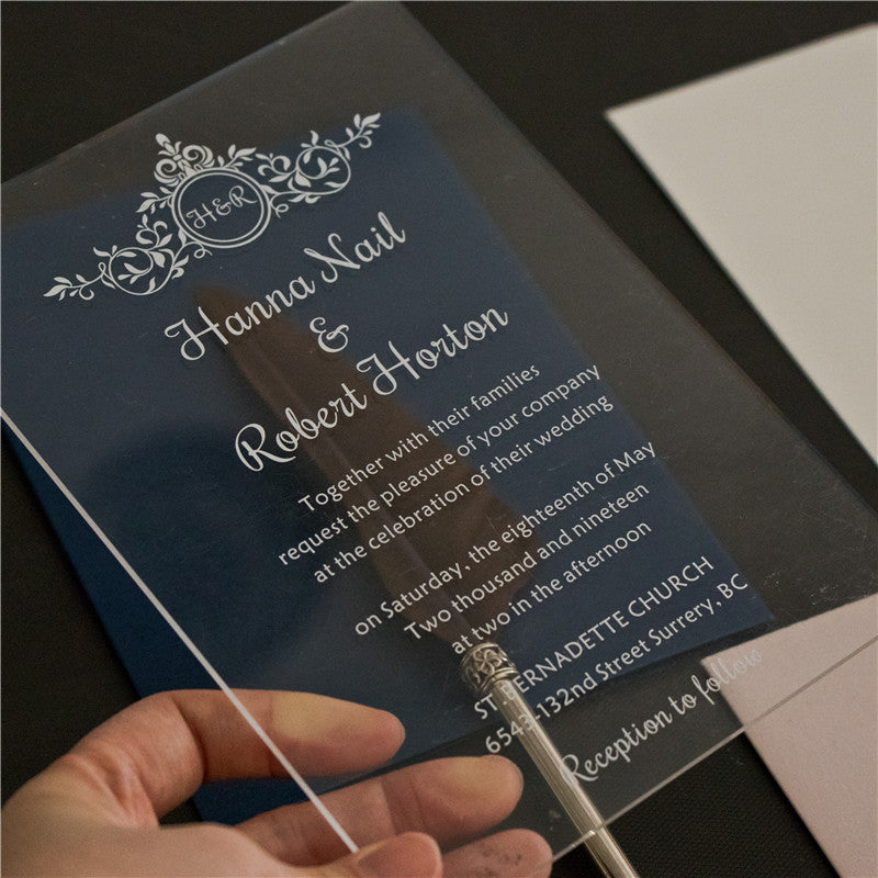 Vintage Acrylic Invitation Suite