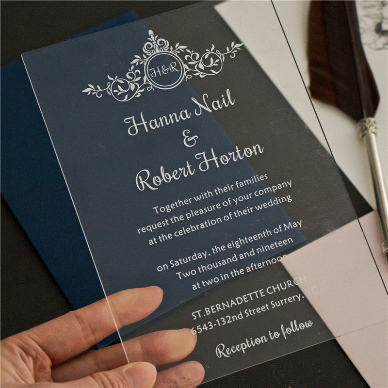 Vintage Acrylic Invitation Suite