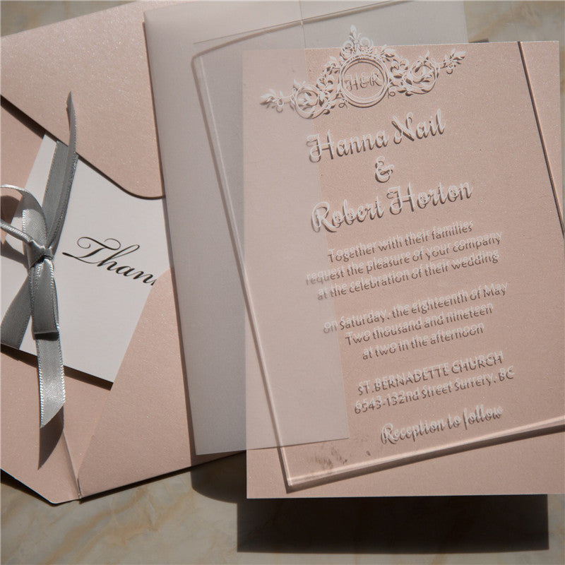 Vintage Acrylic Invitation Suite