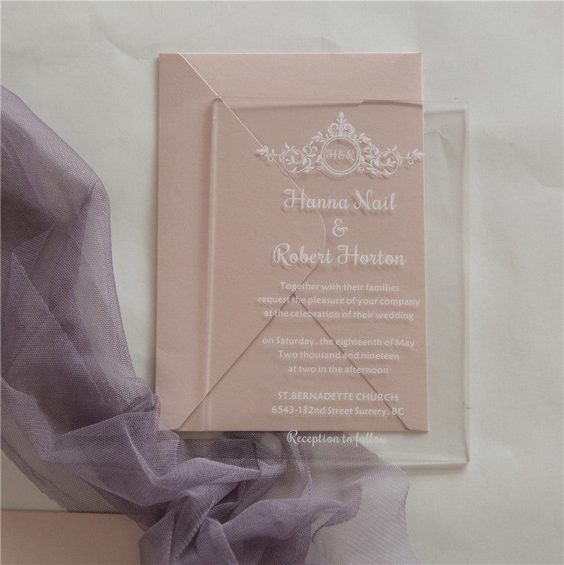 Vintage Acrylic Invitation Suite