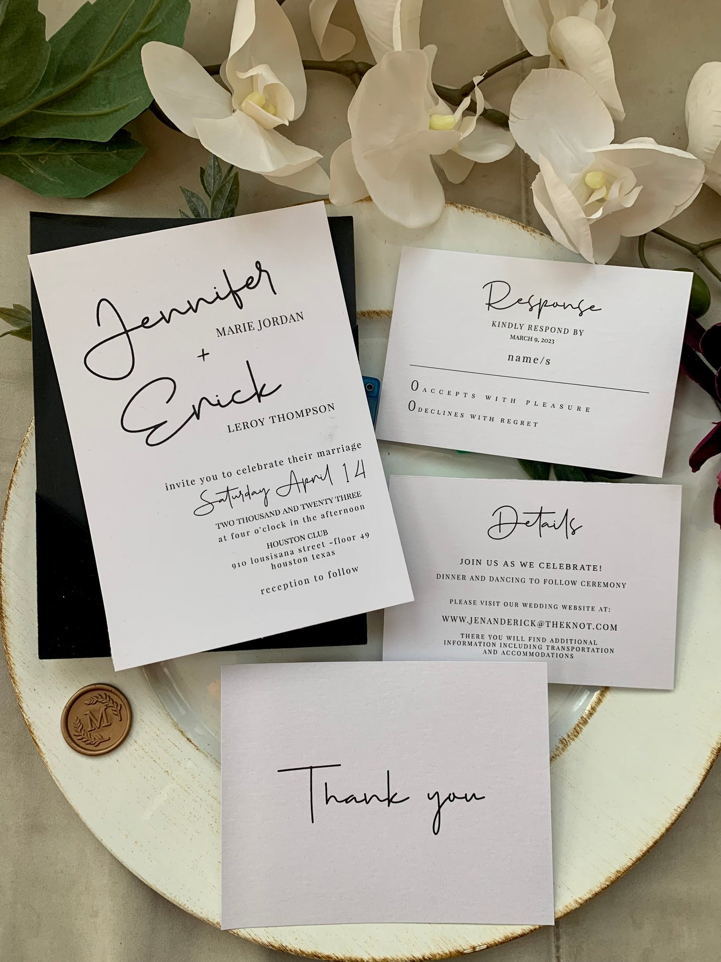 Minimalist Printable Invitation Set