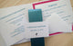 Modern Monogram Pocket fold Invitation Suite, Wedding invitation, Party Invitation, Ivory invitation, Pocket fold invitation