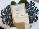 Black Gold Glitter Lasercut invitation, Pocket fold laser cut invitation, DIY Wedding Invitation, Elegant wedding Invitation