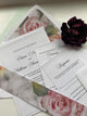 Wedding Invitation Suite, Floral Wedding Invitations with RSVP Cards, Custom Wedding Invitations multi color classic invitations