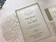Blush Wedding Invitation Bundle, Blush and Gold Wedding Invitation Laser Cut Pocket, Blush Laser Cut Wedding Invitations Pink Gold Glitter