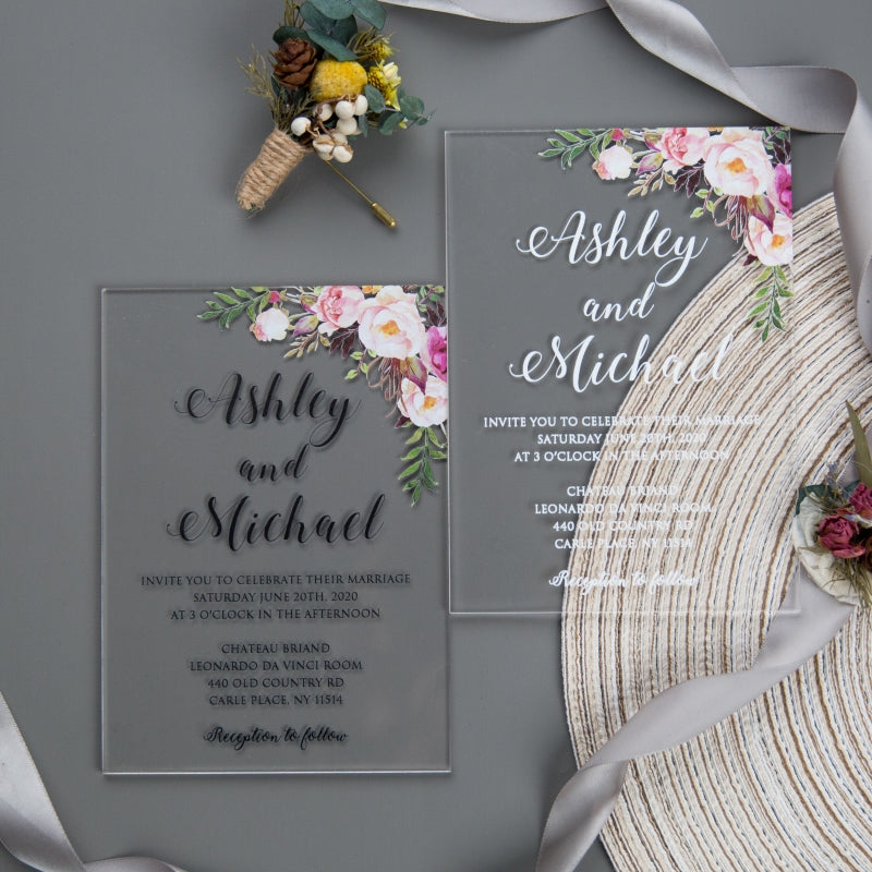 Rosie Ann Acrylic Invitation Suite