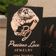 Foil printing, Thermographic printing,  UV printing, and Digital printing options