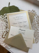 Gold Silver Laser Cut Wedding Invitation Pocket Fold, Elegant Wedding Invitations Laser Cut Pocket Fold, Lace Wedding Invitations, Glitter Invitation