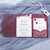 Burgundy Heart Lace Invitation Tri Fold Pocket Fold Invitation Folder