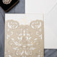 Elegant Gold Laser Cut Folder/Jacket/Pocketfold