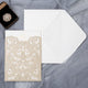 Elegant Gold Laser Cut Folder/Jacket/Pocketfold