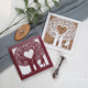Heart and Tree Square Laser Cut Folder