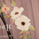 Chic Floral Acrylic Welcome Sign