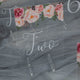 Blush Floral  Acrylic Table Number