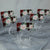 Burgundy, Red, and Blush Floral Acrylic Table Numbers