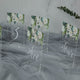 Gorgeous White and Green Floral Acrylic Table Number