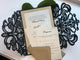 Black Gold Glitter Lasercut invitation, Pocket fold laser cut invitation, DIY Wedding Invitation, Elegant wedding Invitation