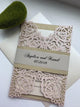 Glitter or Mirrored Invitation Stationery Belly Band