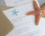 Beach Wedding Invitation: Seaside Wedding Invitation, Destination Wedding Invite, Starfish Event Invitation, Custom Handmade Invitation