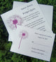 Dandelion Wedding Invitation: Nature Wedding Invite, Flower Wedding Invitation, Custom Invite, Purple/Silver/Yellow/Black/Gold Invitation