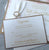 Elegant Three Layer Gold, Rose and Ivory Rhinestone invitation Suite