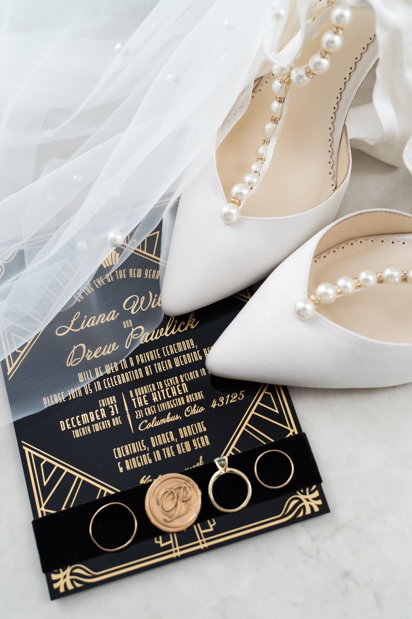 Great Gatsby Acrylic Invitation Suite