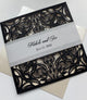 Glitter or Mirrored Invitation Stationery Belly Band
